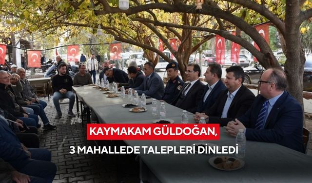 Salihli Kaymakamı Güldoğan’dan, Adala, Dombaylı ve Taytan mahallelerine ziyaret