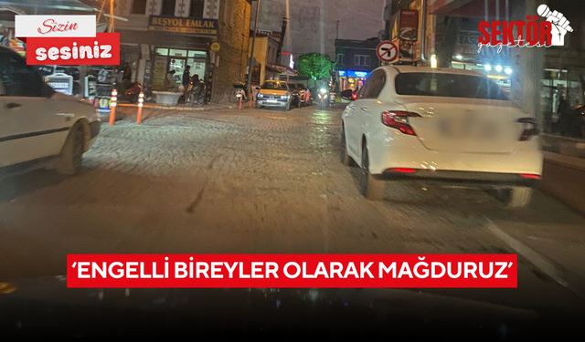 ‘Engelli bireyler olarak mağduruz’