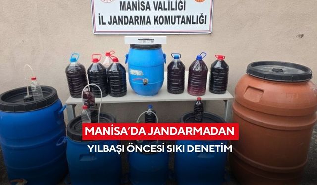 Manisa’da jandarmadan yılbaşı öncesi sıkı denetim