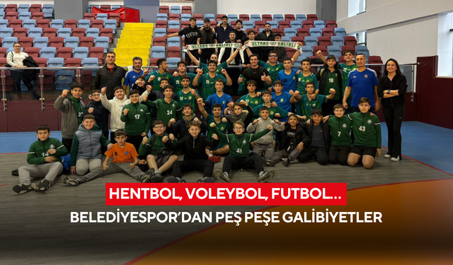 Hentbol, voleybol, futbol… Belediyespor’dan peş peşe galibiyetler