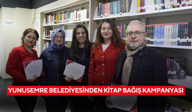 Yunusemre Belediyesinden kitap bağış kampanyası