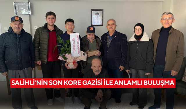 Salihli’de Kore Gazisi öğrencilerle buluştu