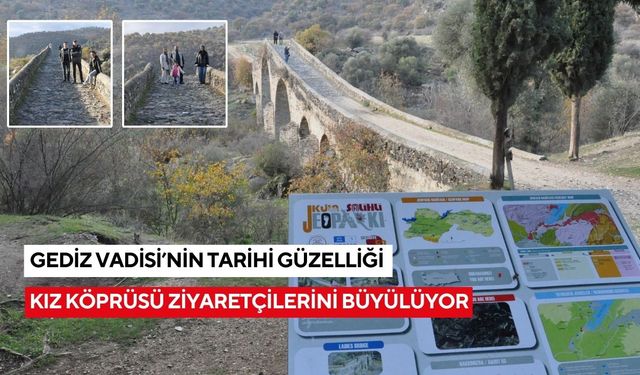 Salihli’de Gediz Vadisi’nin tarihi güzelliği: Kız Köprüsü ziyaretçilerini büyülüyor