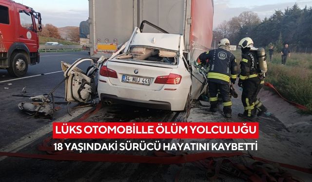 Lüks otomobille ölüm yolculuğu: 18 yaşındaki sürücü hayatını kaybetti