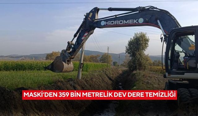 MASKİ’den 359 bin metrelik dev dere temizliği