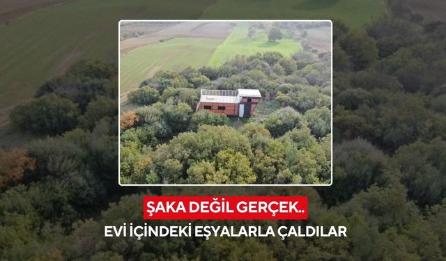 Şaka değil gerçek.. Evi içindeki eşyalarla çaldılar