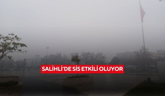 Salihli’de sis etkili oluyor