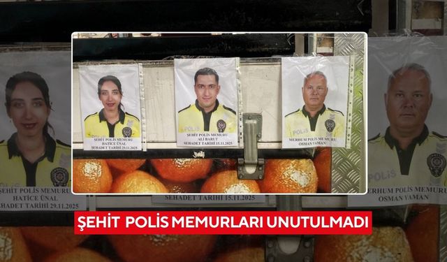 Şehit olan ikisi Salihlili üç polis memuru unutulmadı