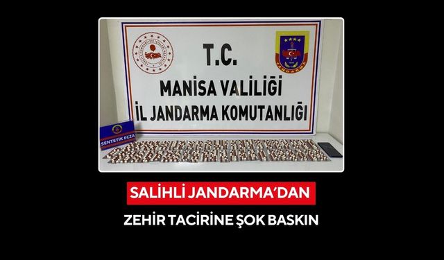 Salihli’de jandarmadan uyuşturucuya darbe: Eve baskında 630 hap ele geçirildi