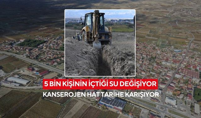 45 yıllık tehlike tarih oluyor! Yeşilyurt’ta asbestli su hattı sökülüyor...