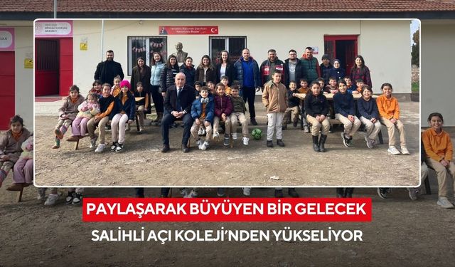 Salihli’de örnek proje: Açı Koleji kardeş okulları unutmadı