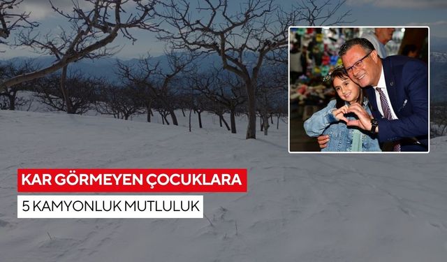 Alaşehirli çocuklar karla Cumhuriyet Meydanı’nda buluşacak