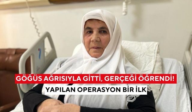 Basit göğüs ağrısı sandı, gerçeği hastanede öğrendi! Yapılan operasyon bir ilk