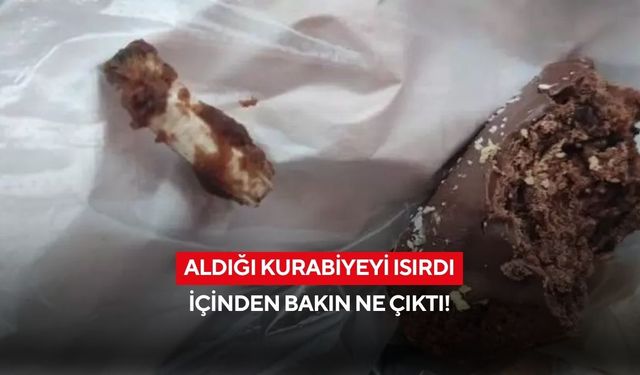 Bir ısırıkla hayatının şokunu yaşadı! Kurabiyenin içinden bakın ne çıktı