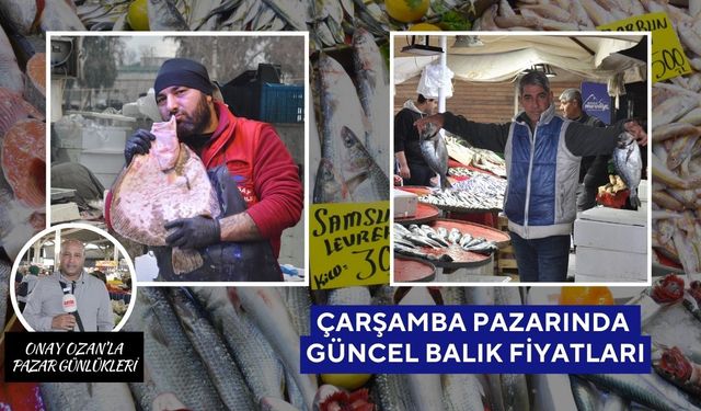 Salihli Çarşamba Pazarı’nda Balık Fiyatları | Pazarın en pahalısı dil balığı
