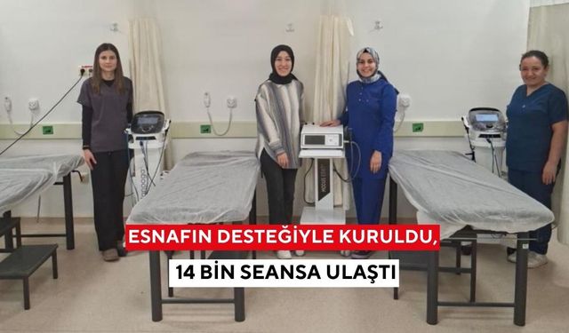 Esnafın desteğiyle kuruldu, 14 bin seansa ulaştı