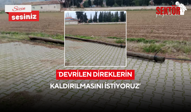 'Devrilen direklerin kaldırılmasını istiyoruz'