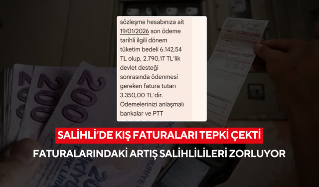 Salihli’de doğalgaz faturaları gündem oldu