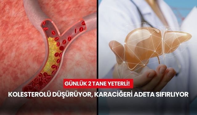 Günde sadece 2 tane! Kolesterolü düşürüyor, karaciğeri adeta sıfırlıyor