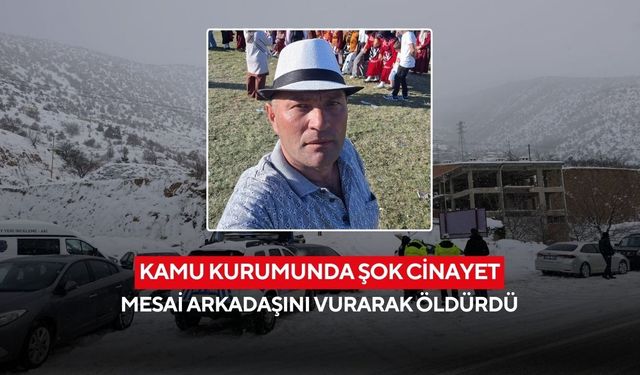 Kamu kurumunda şok cinayet: Mesai arkadaşını vurarak öldürdü