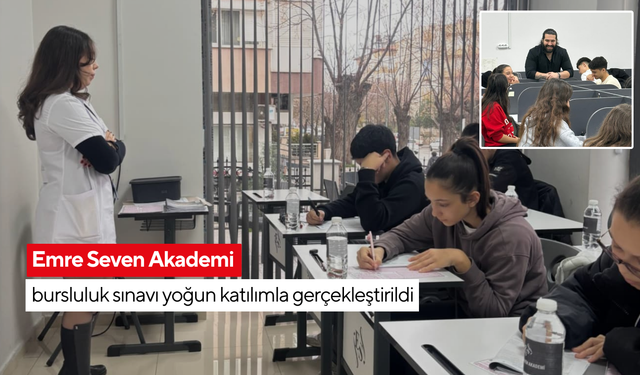 Emre Seven Akademi bursluluk sınavı yoğun katılımla gerçekleştirildi