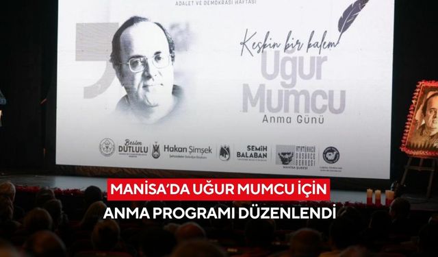 Manisa’da Uğur Mumcu için anma programı düzenlendi