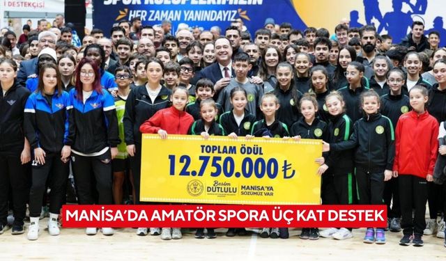 Manisa’da amatör spora üç kat destek