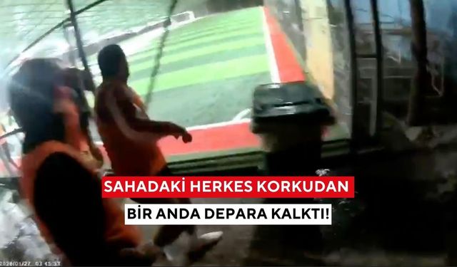 Sahadaki gürültüyü duyan fırladı! Şans eseri facianın eşiğinden dönüldü