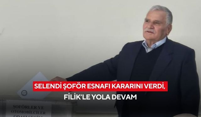 Selendi şoför esnafı kararını verdi, Filik’le yola devam