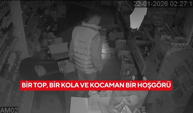 Topunu şişirip içeceğini alan çocuğa esnaftan hoşgörü