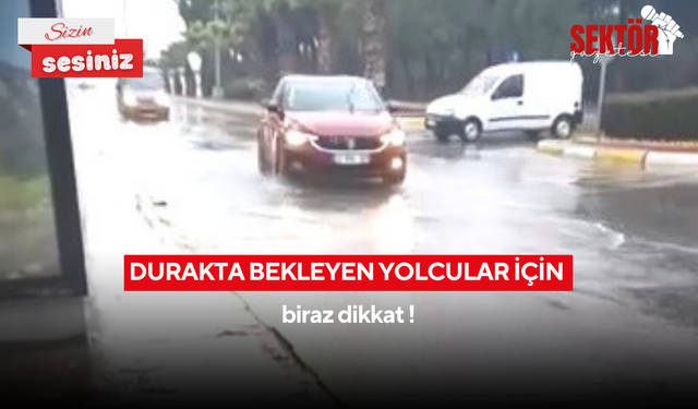 Durakta bekleyen yolcular için biraz dikkat !