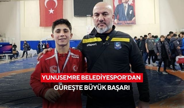 Yunusemre Belediyespor’dan güreşte büyük başarı