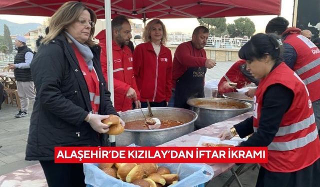 Alaşehir’de Kızılay’dan iftar ikramı