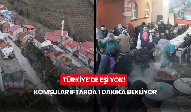 Bir adımda şehir değişiyor! Komşular iftarda 1 dakika bekliyor