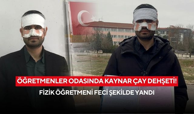 Eğitim yuvasında skandal kavga! Rehber öğretmen fizikçiye çay fırlattı