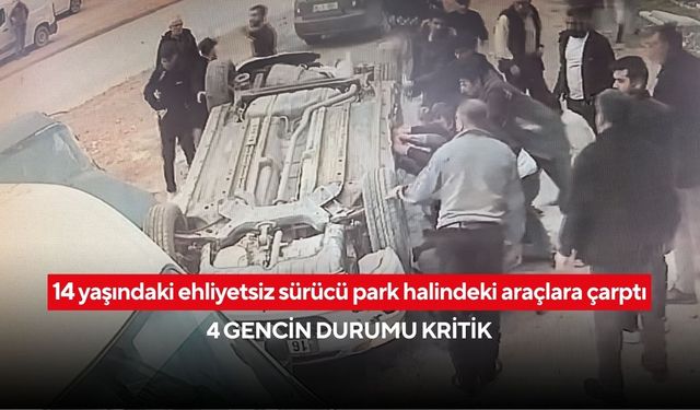 Ehliyetsiz çocuk direksiyon başında, kaza anı kamerada! 8 öğrenci yaralı, 4’ünün durumu kritik