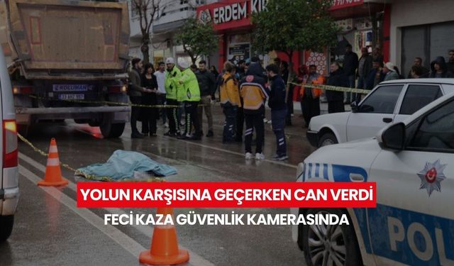 Feci kaza güvenlik kamerasında! Kamyon altında kalan 86 yaşındaki adam olay yerinde hayatını kaybetti...