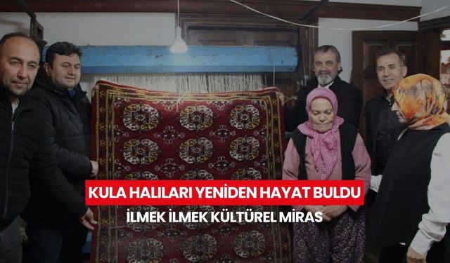 Kula Halk Eğitim Merkezi’nde asırlık miras canlandı... Kula halıları yeniden tezgahta
