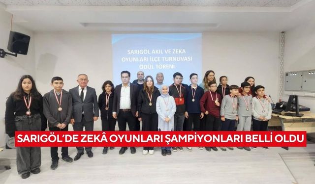 Sarıgöl’de akıl ve zeka oyunları heyecanı... İlçe birincileri Manisa finallerine gidiyor