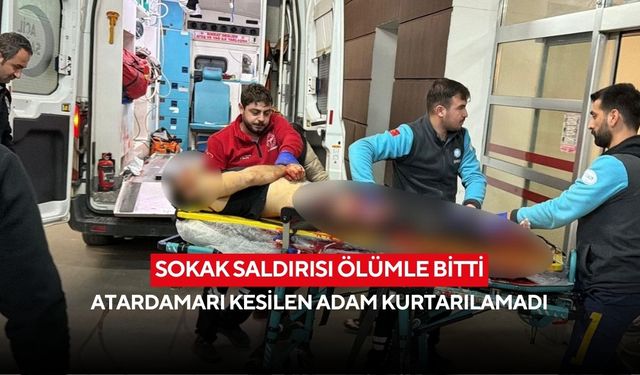 Sokak saldırısı ölümle bitti: Atardamarı kesilen adam kurtarılamadı
