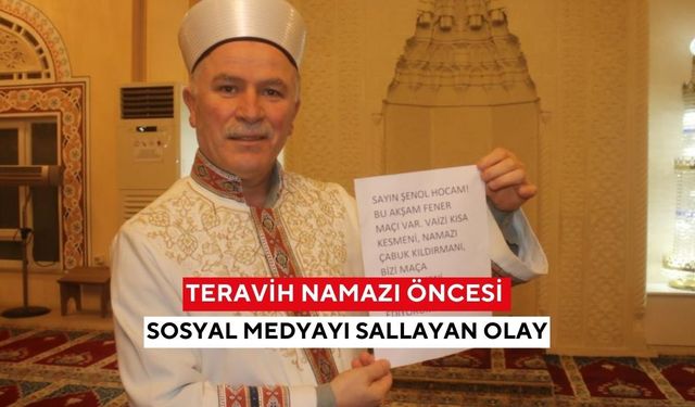 Teravih namazı öncesi sosyal medyayı sallayan olay! İmam, gençlerin maç talebini karşıladı...