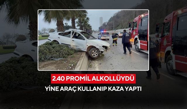 2.40 promil alkollü sürücü tekrar direksiyon başına geçti... 4 kişi yaralandı