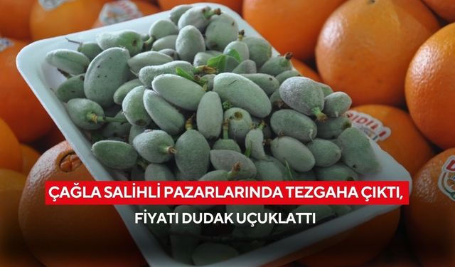 Çağla Salihli pazarlarında tezgaha çıktı, fiyatı dudak uçuklattı