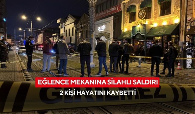 Eğlence mekanına silahlı saldırı! 2 kişi hayatını kaybetti | Polis saldırganların peşinde...