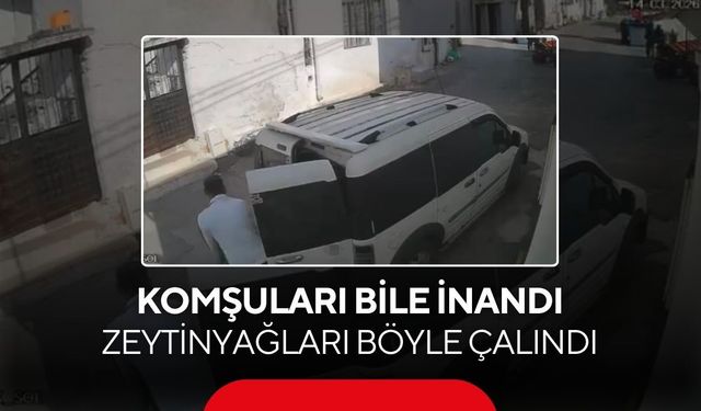 Bir anda ortadan kayboldular! Zeytinyağı dolandırıcılığı kamerada...