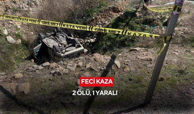 Feci kaza: 2 ölü, 1 yaralı