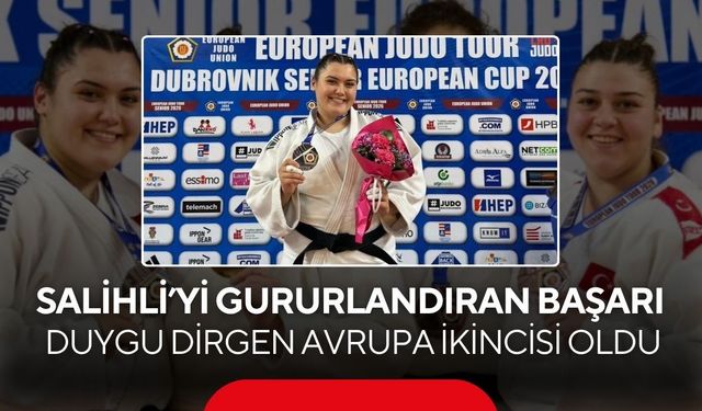 Salihli’yi gururlandıran büyük başarı: Duygu Dirgen Avrupa ikincisi oldu