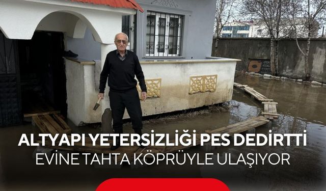 Her yıl aynı çile! | Altyapı yetersizliği pes dedirtti! Evine tahta köprüyle ulaşıyor...