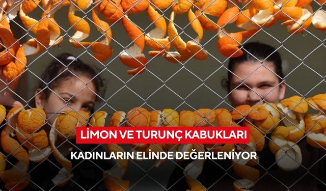 Harçlıklarını limon ve turunç kabuklarından çıkartıyorlar