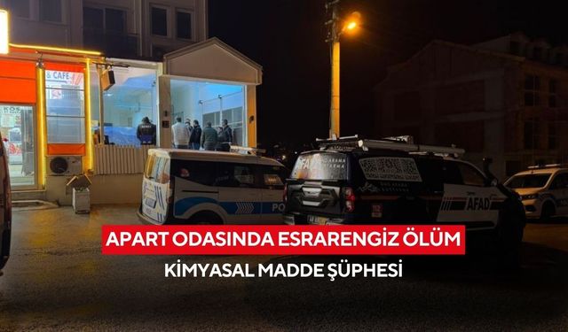 Kimyasal alarmı! Apart odasındaki ölüm AFAD’ı harekete geçirdi...
